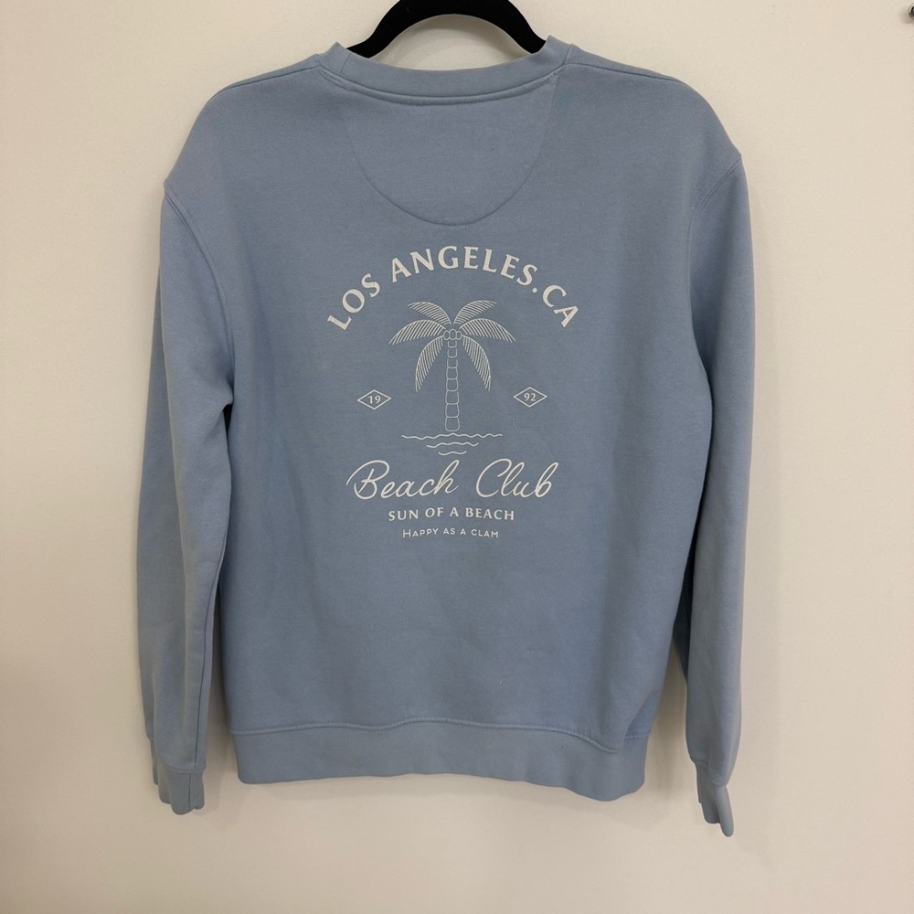 Denim & Flower Light Blue Crewneck Sweater Women’s Size Small - Picture 2 of 4